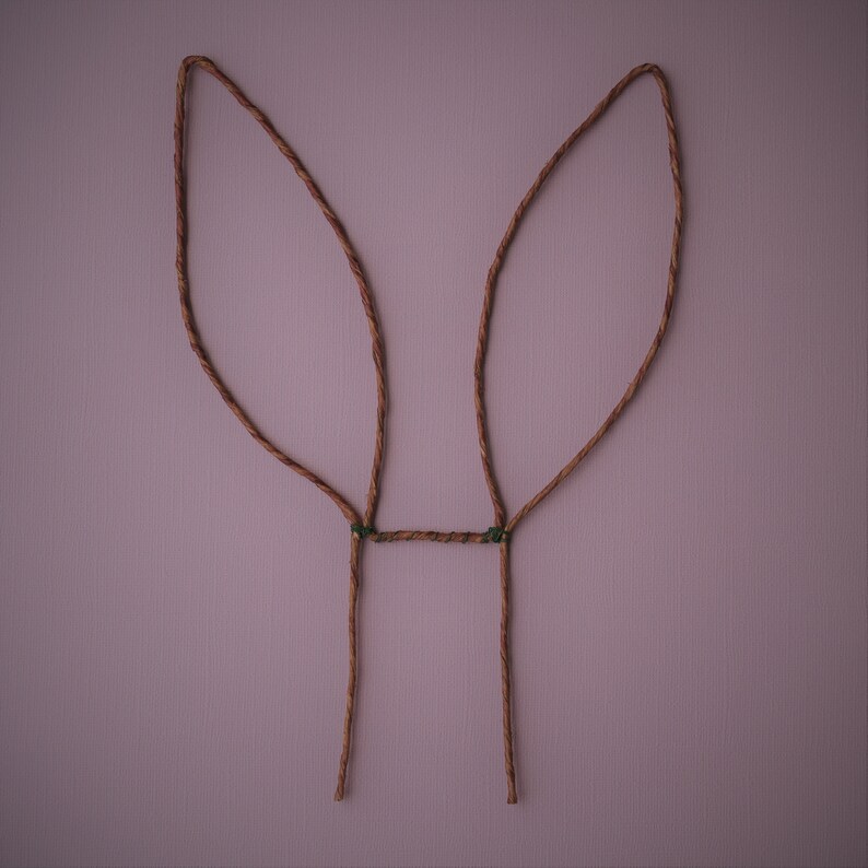 Bunny ear cake topper base without flowers floral wreath crown photo prop cake topper photo prop flower cake lavender leaf designs