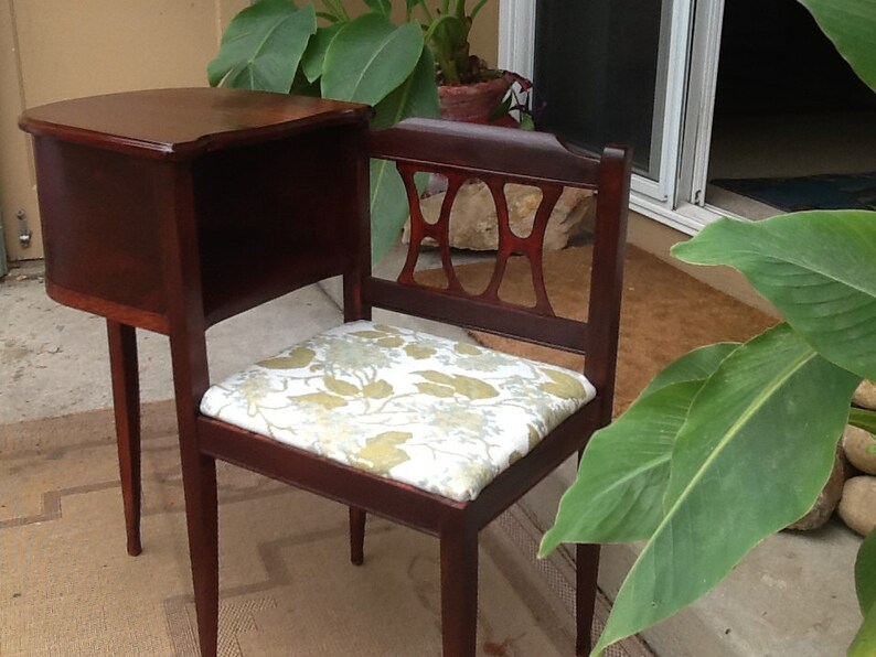 Vintage Telephone Table Desk Etsy
