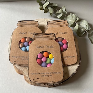 Custom Party Favour Bags | Birthday Sweet Treat Bags | Kids Party Goodie Bags | Personalised Party Favours | Handmade Party Bags