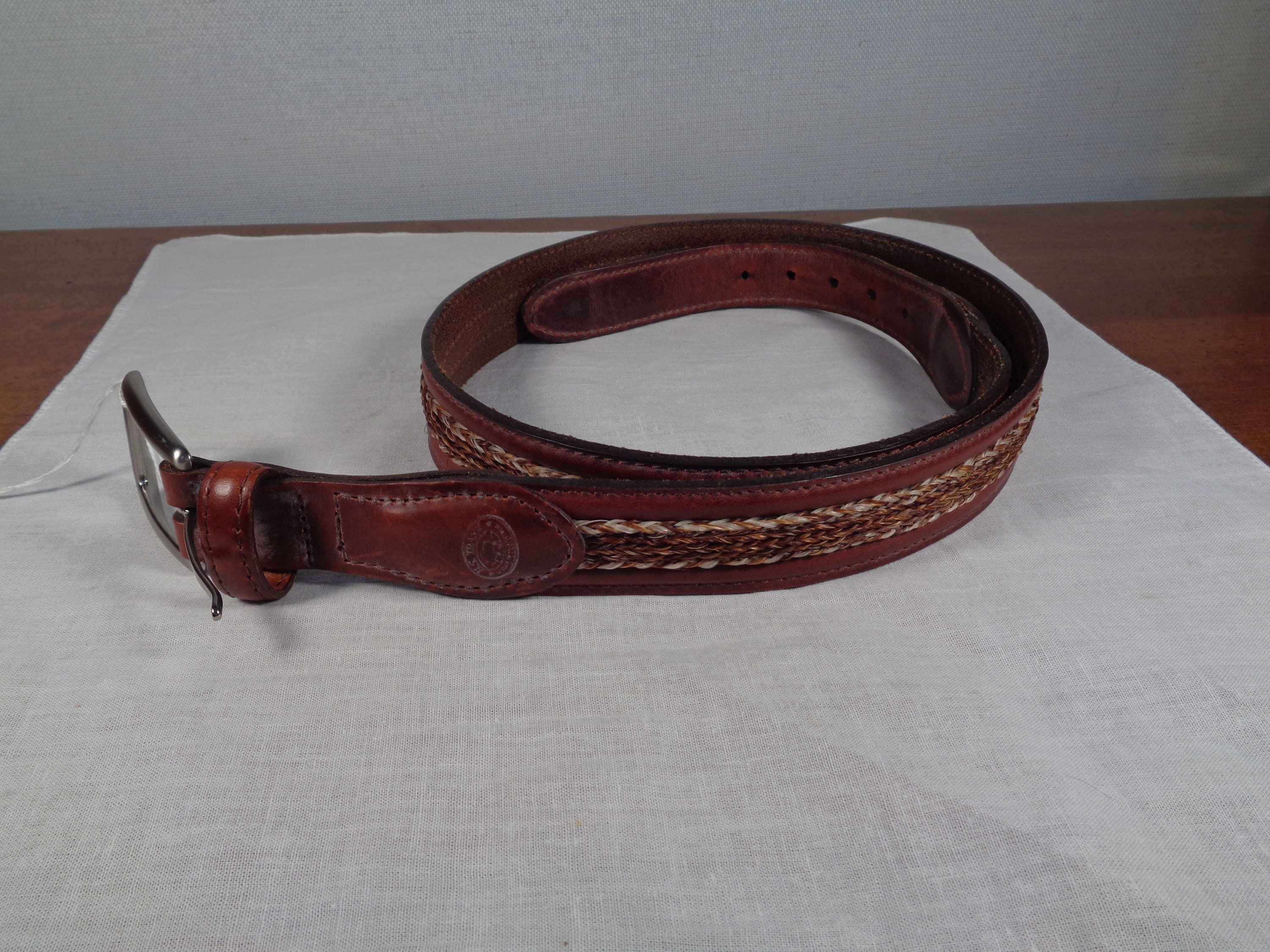 H S Trask Leather Belt | Etsy