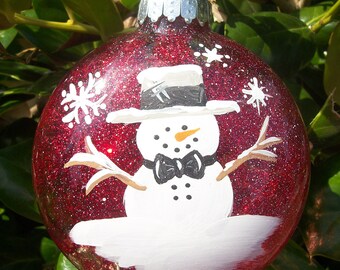 Snowman Ornament "All Dressed Up"