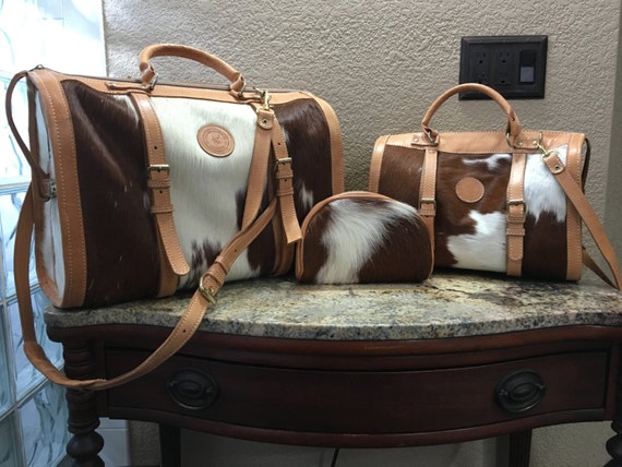 leather travel bag set