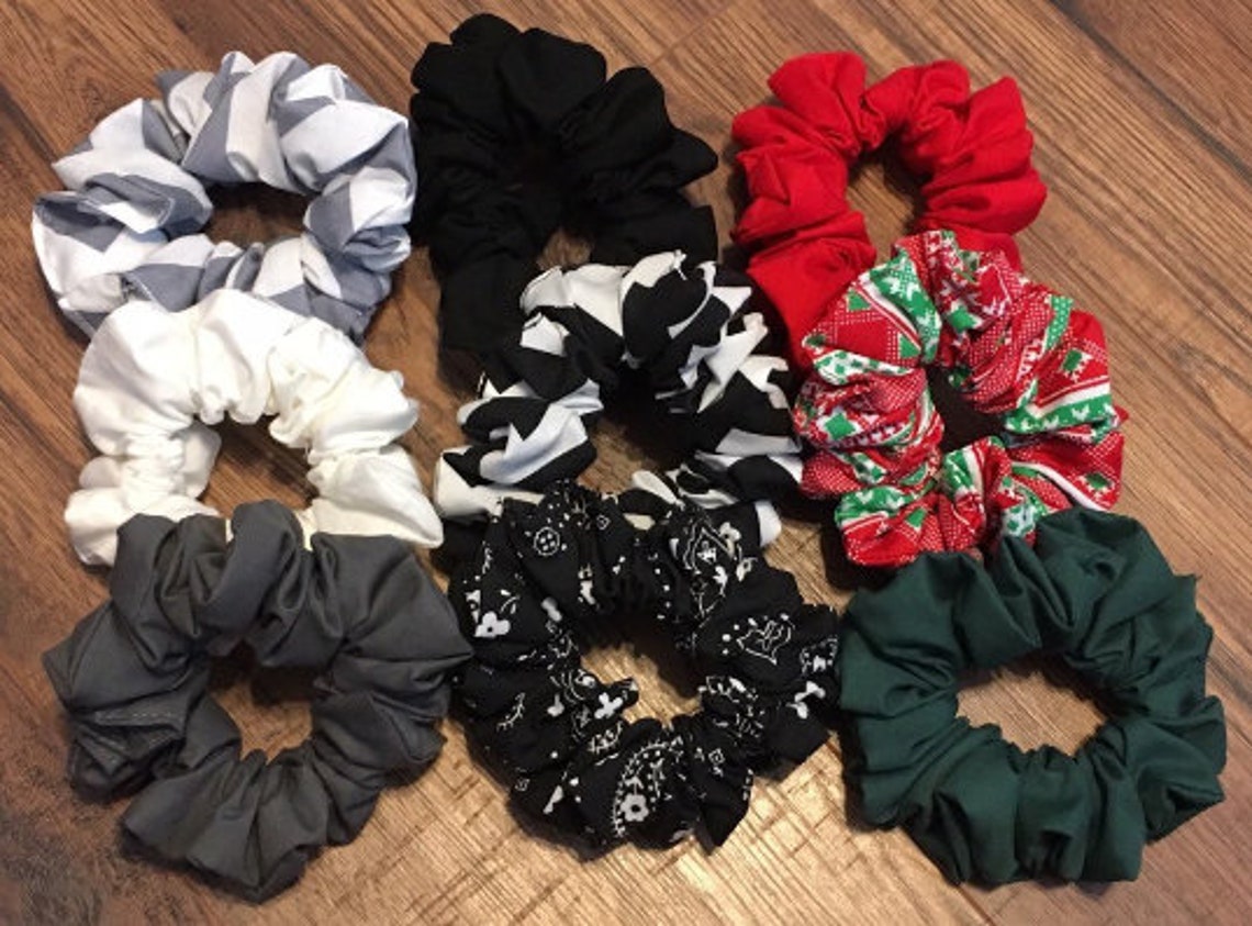 Hair Scrunchies Hair Ties Decorative Hair Ties Etsy