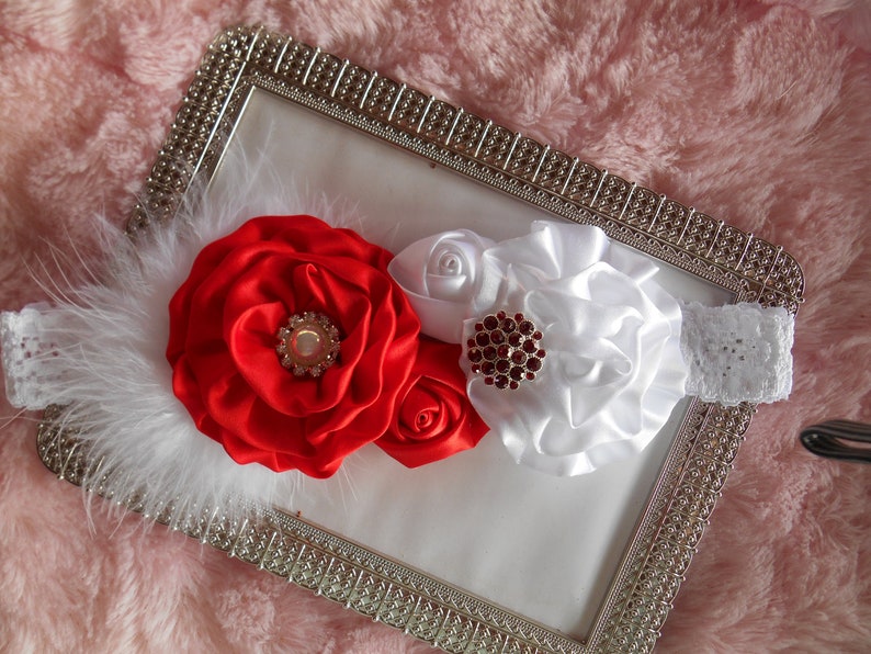 Headband Baby Toddler Flower girl wedding Baptism Photo op Special occasion Lunch date