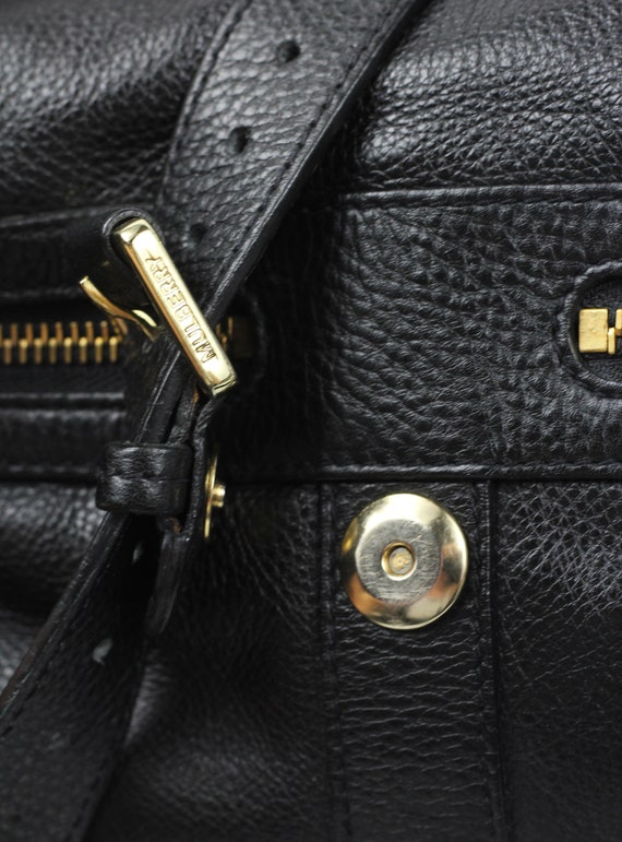 Mulberry Vintage Black Darwin Leather Shoulder Bag - image 10