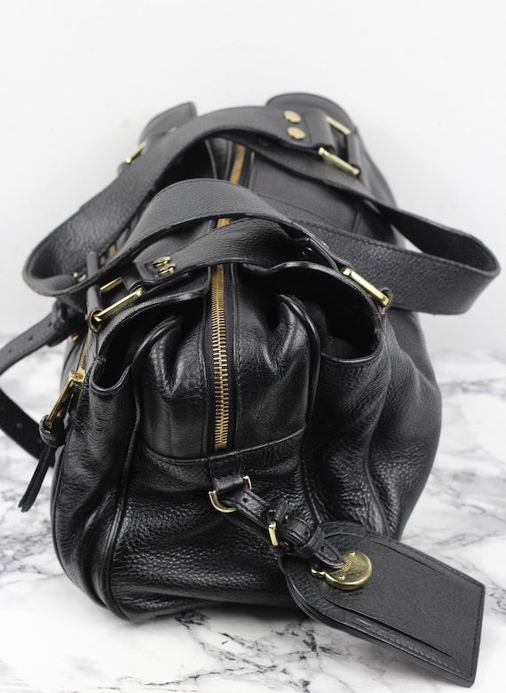 Mulberry Vintage Black Darwin Leather Shoulder Bag - image 4