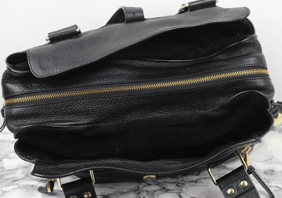 Mulberry Vintage Black Darwin Leather Shoulder Bag - image 5