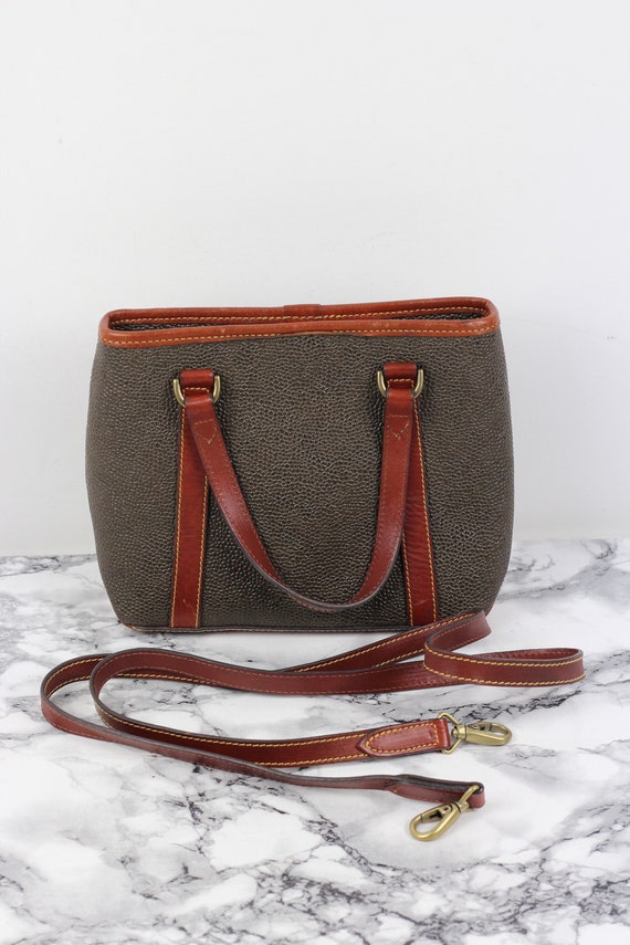 Vintage Mulberry Scotchgrain & Leather Twin Handle