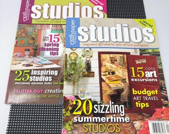 Cloth Paper Scissors Studios 2 issues 2009 art studio inspiration