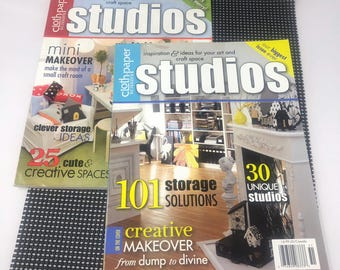 Craft Room Magazine Bundle: Cloth Paper Scissors Studios Storage Issues