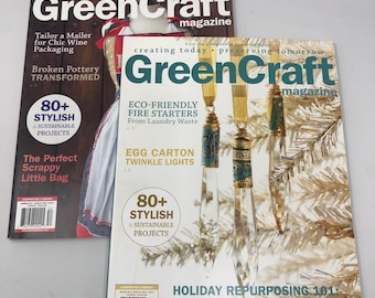 Craft Magazine Bundle GreenCraft 2015 Summer & Winter Upcycling Projects Mixed Media Inspiration