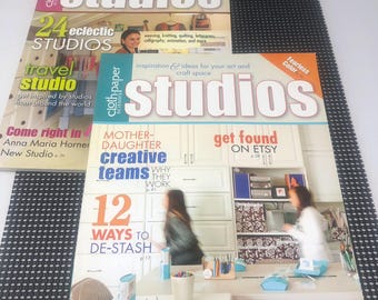 Cloth Paper Scissors Studios Magazine Bundle Craft Studio Inspiration Winter and Summer 2011