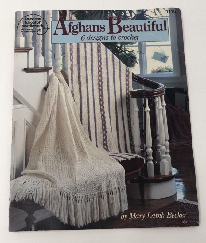 Leisure Arts Very Pretty Afghans 10 Designs Mary Lamb Becker Crochet  Patterns