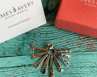 Retired James Avery Sunburst Pendant Sterling Silver with Box Layaway Available