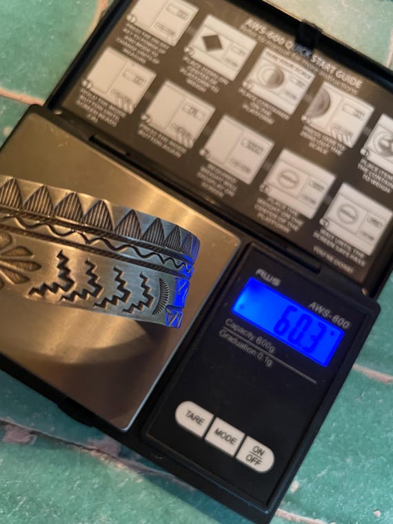 Signed Chatfields Sterling Silver Stunning Stampe… - image 8