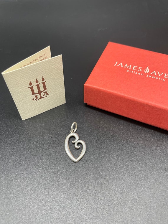 James Avery Sterling Silver Mothers Love  Heart P… - image 1