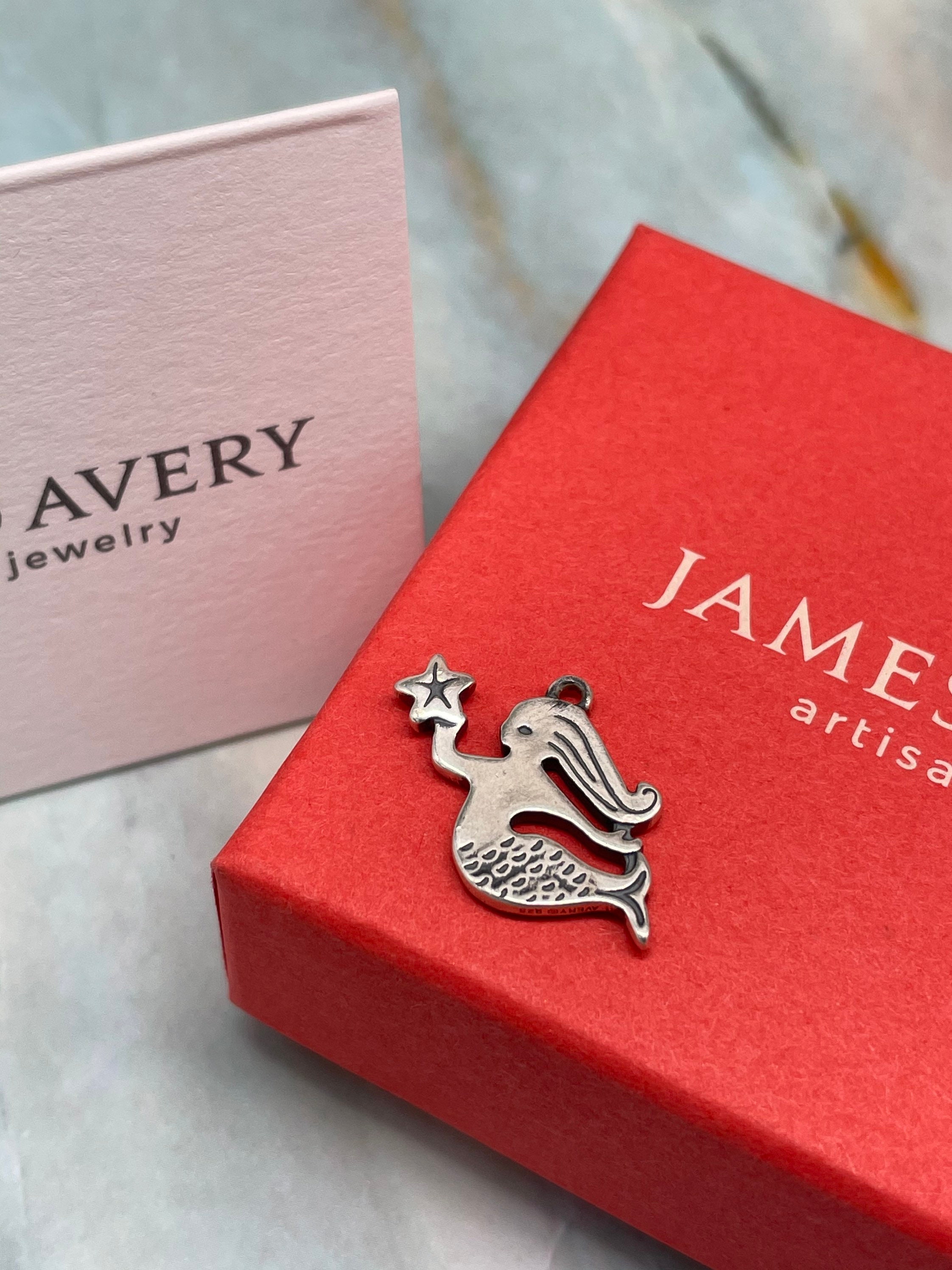 James Avery Swimming Mermaid Charm Sterling Silver Etsy Denmark