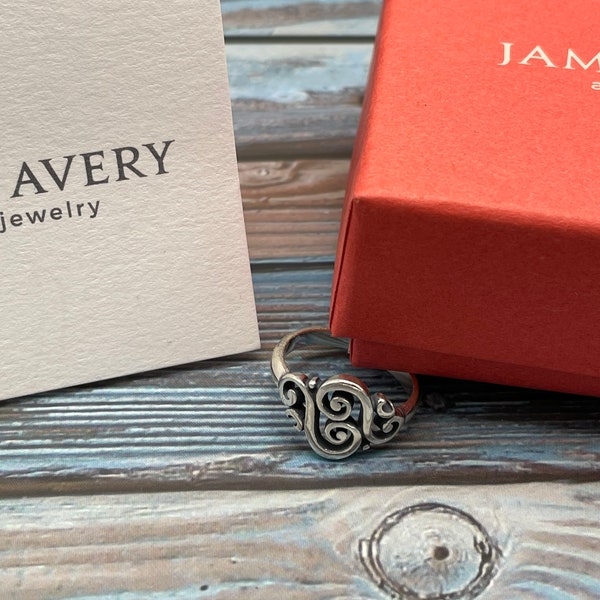 James Avery Spanish Swirl Ring Sterling Silver with Box! Size 5