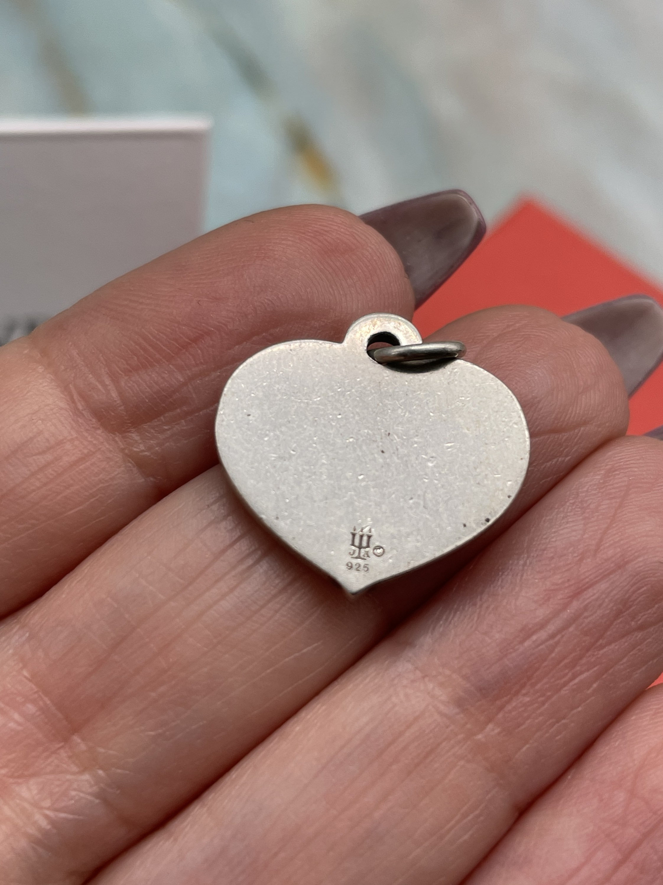 James Avery Happy Anniversary Heart Charm Sterling Silver