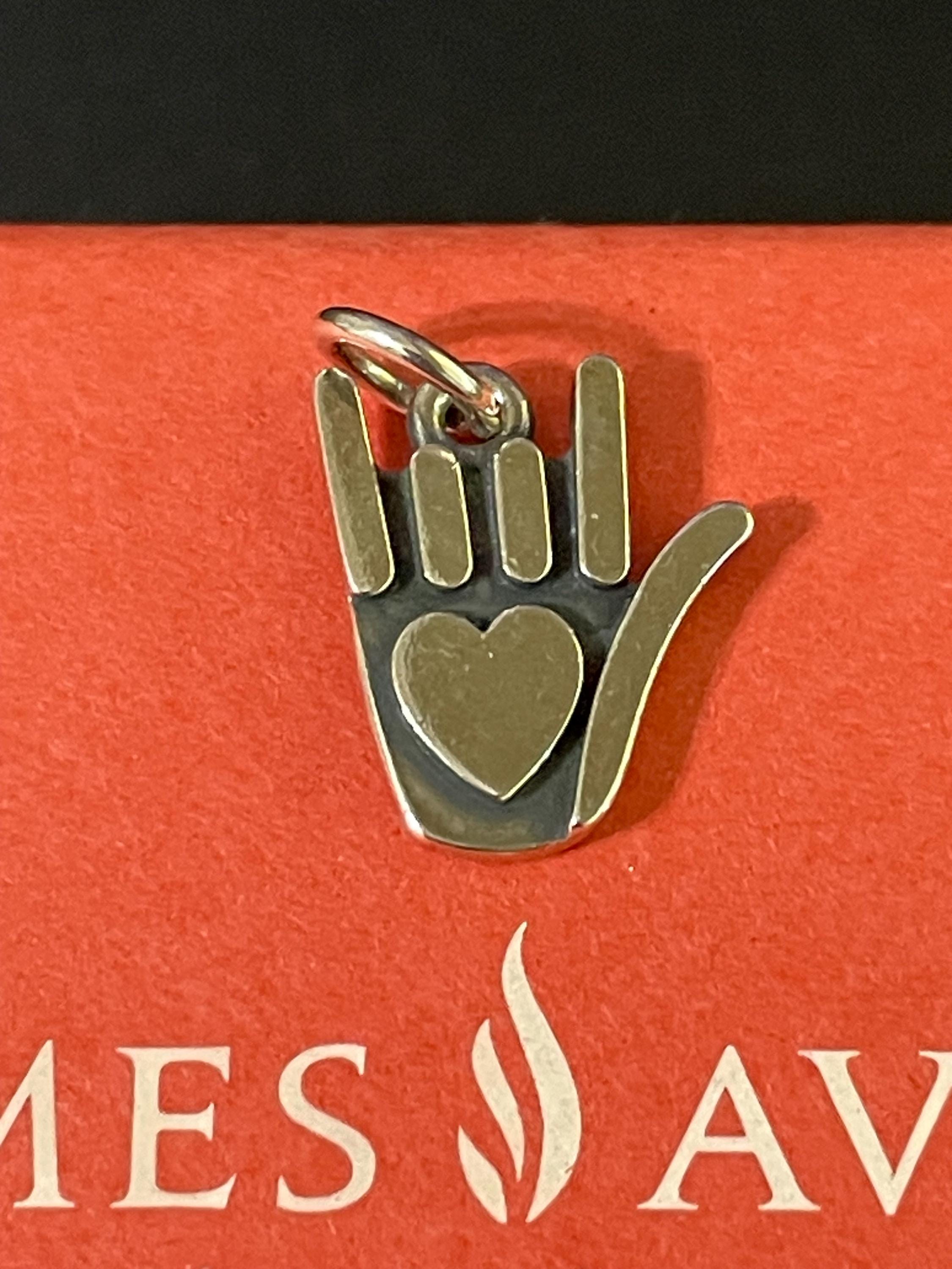 James Avery Sterling Silver Sign Language I Love You Charm With Box - Etsy