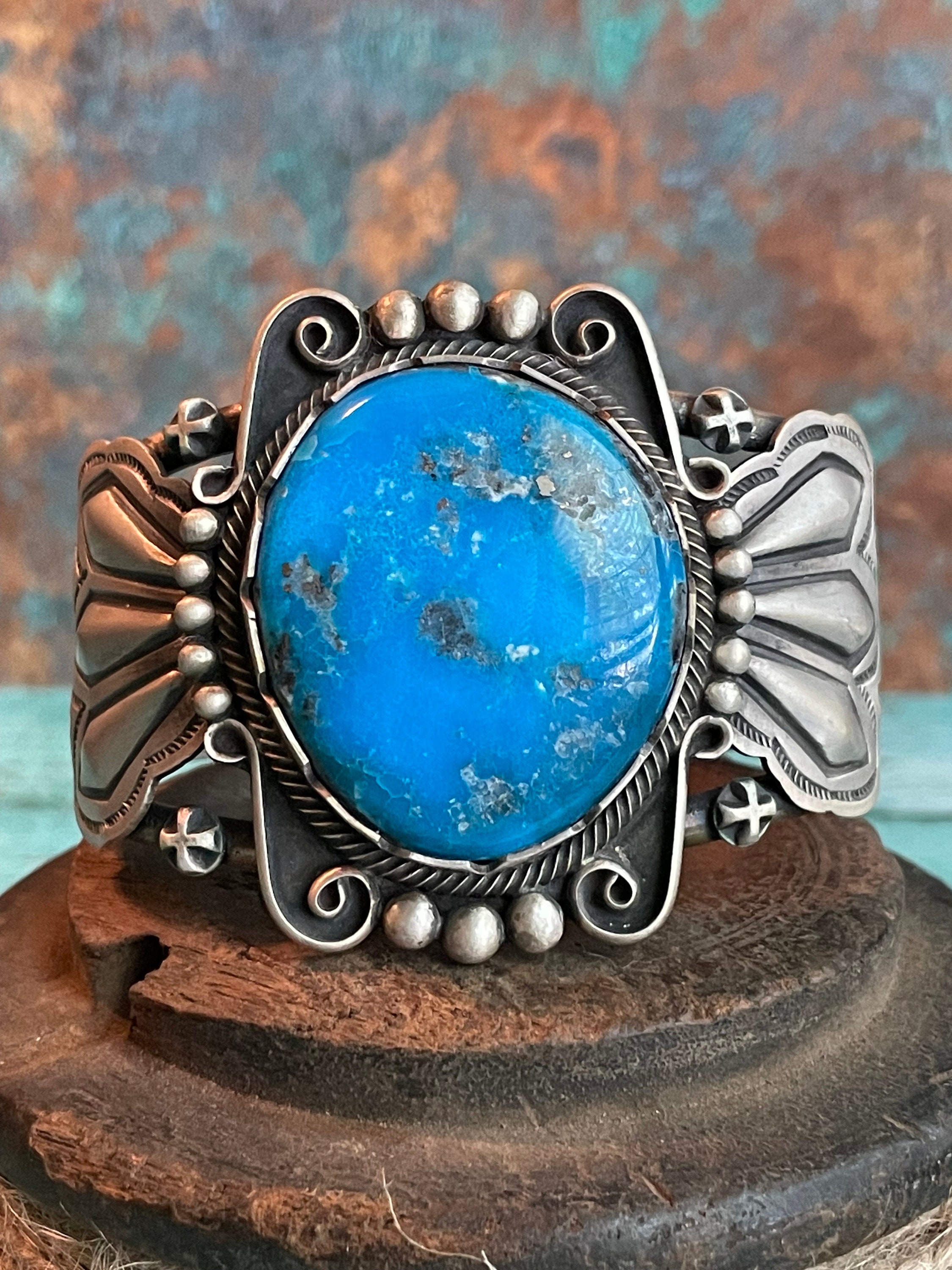 7 Inch Wrist Gil Smith Native American Navajo Monument Valley Inlay Sterling Silver Bracelet 7 Inch Wrist Gil Smith Native American Navajo Monument Valley Inlay Sterling Silver Bracelet