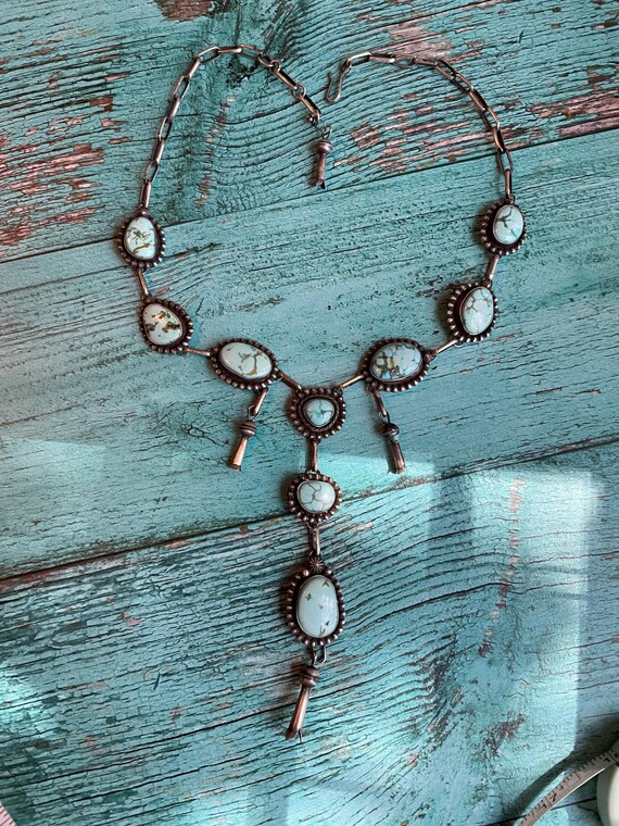 STUNNING Signed Chatfields Turquoise and Sterling… - image 4