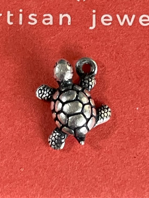 James Avery Sterling Silver 3D Tiny Turtle Charm … - image 2