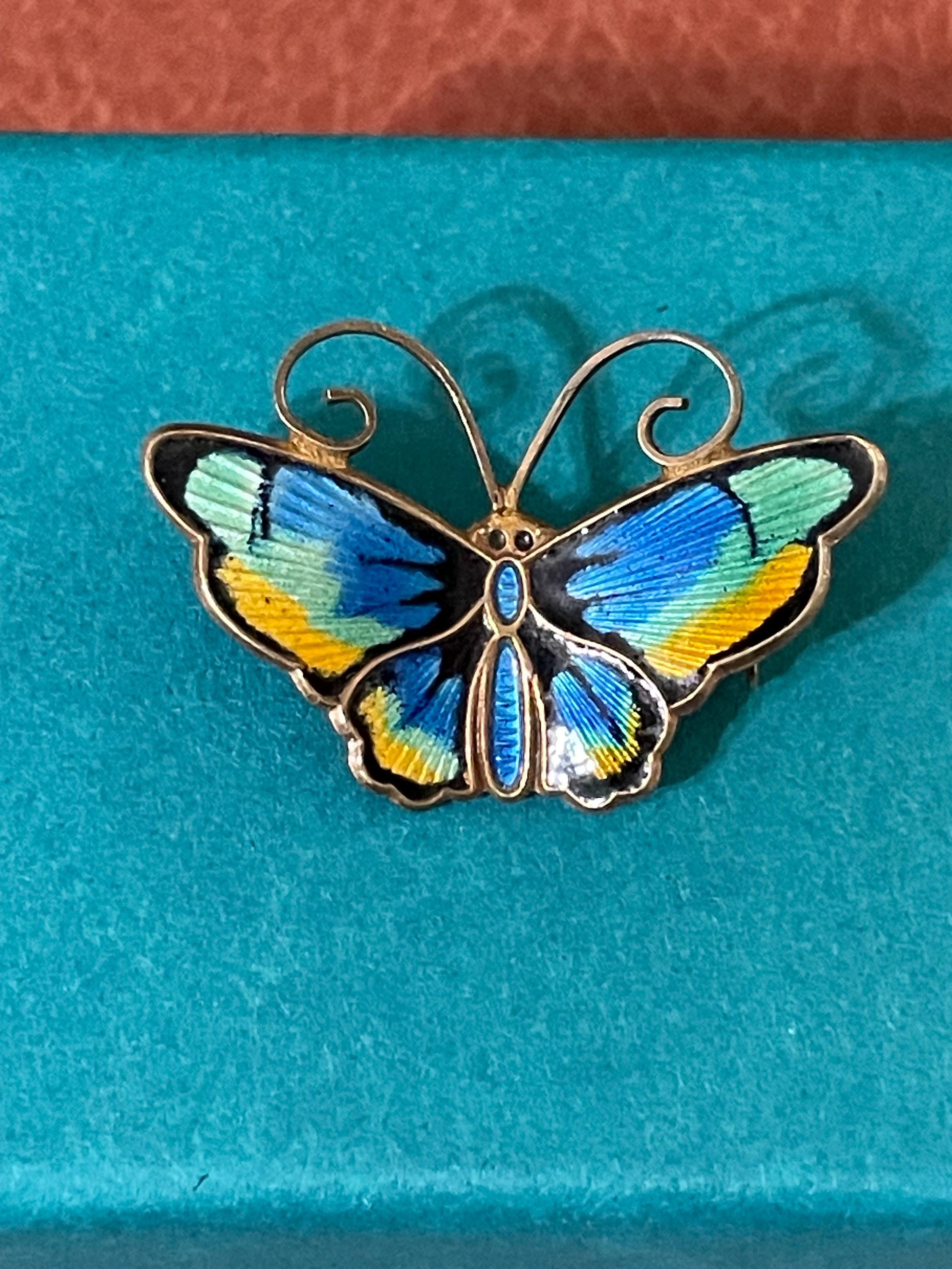David Andersen Norway Enamel Brooch - Etsy