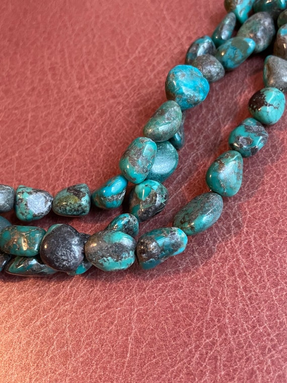 Multi Strand Gorgeous Turquoise and Sterling Silv… - image 3