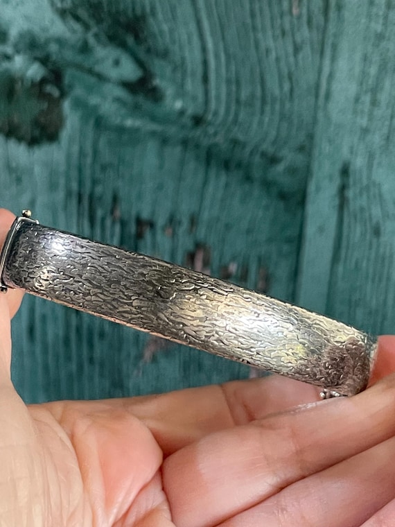 Oxidized Sterling Silver Ruby and Emerald Vintage… - image 9