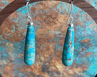 Sterling Silver & Turquoise Southwestern Earrings