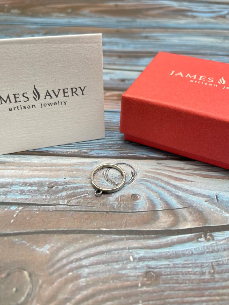 James Avery Sterling Silver Retired Charm Holder Ring Comes Etsy