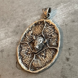 Cool Signed Sterling Silver 3D Buffalo Pendant for Necklace Layaway Available