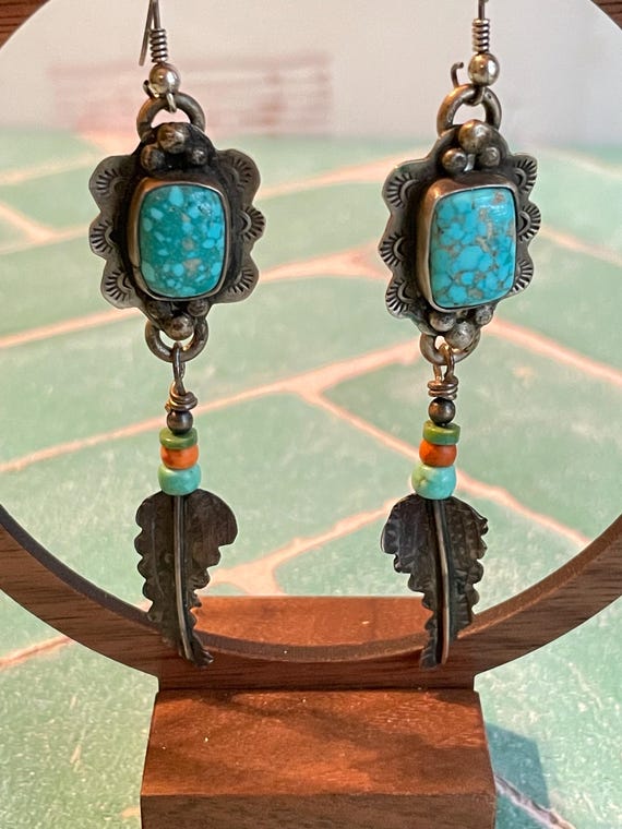 Signed Chatfields Sterling Silver & Stunning  Tur… - image 2