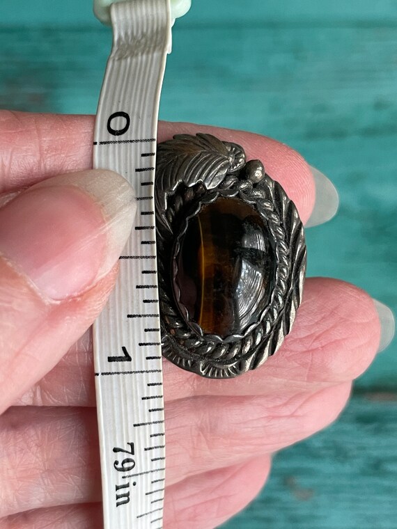 Native American Signed “Eagle” Sterling Silver Vi… - image 6