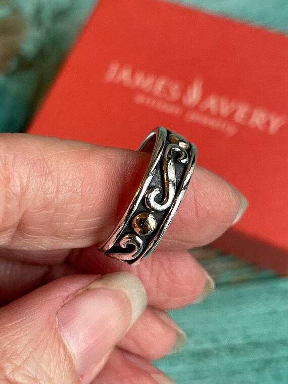 Retired Rare James Avery 14k Gold and  Sterling S… - image 1