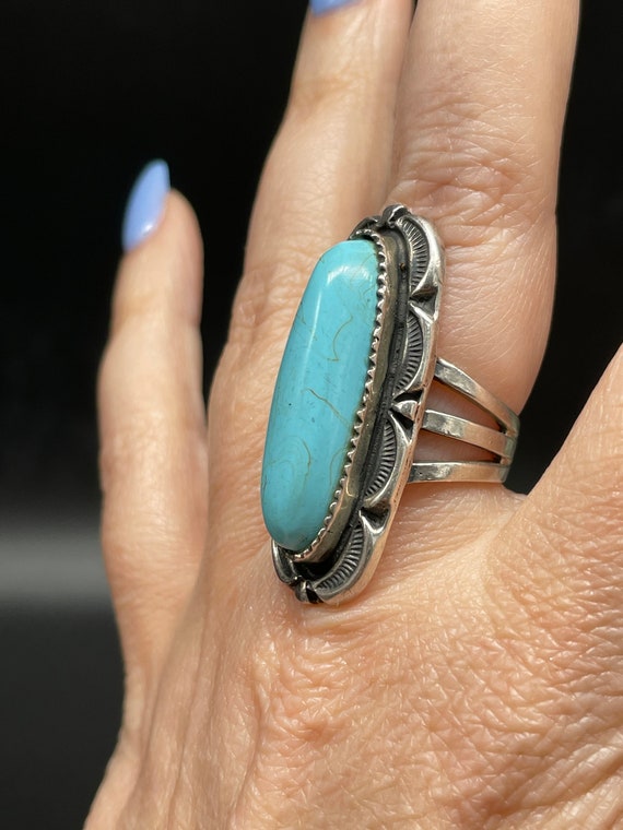 Beautiful Sterling Silver Turquoise Southwestern R