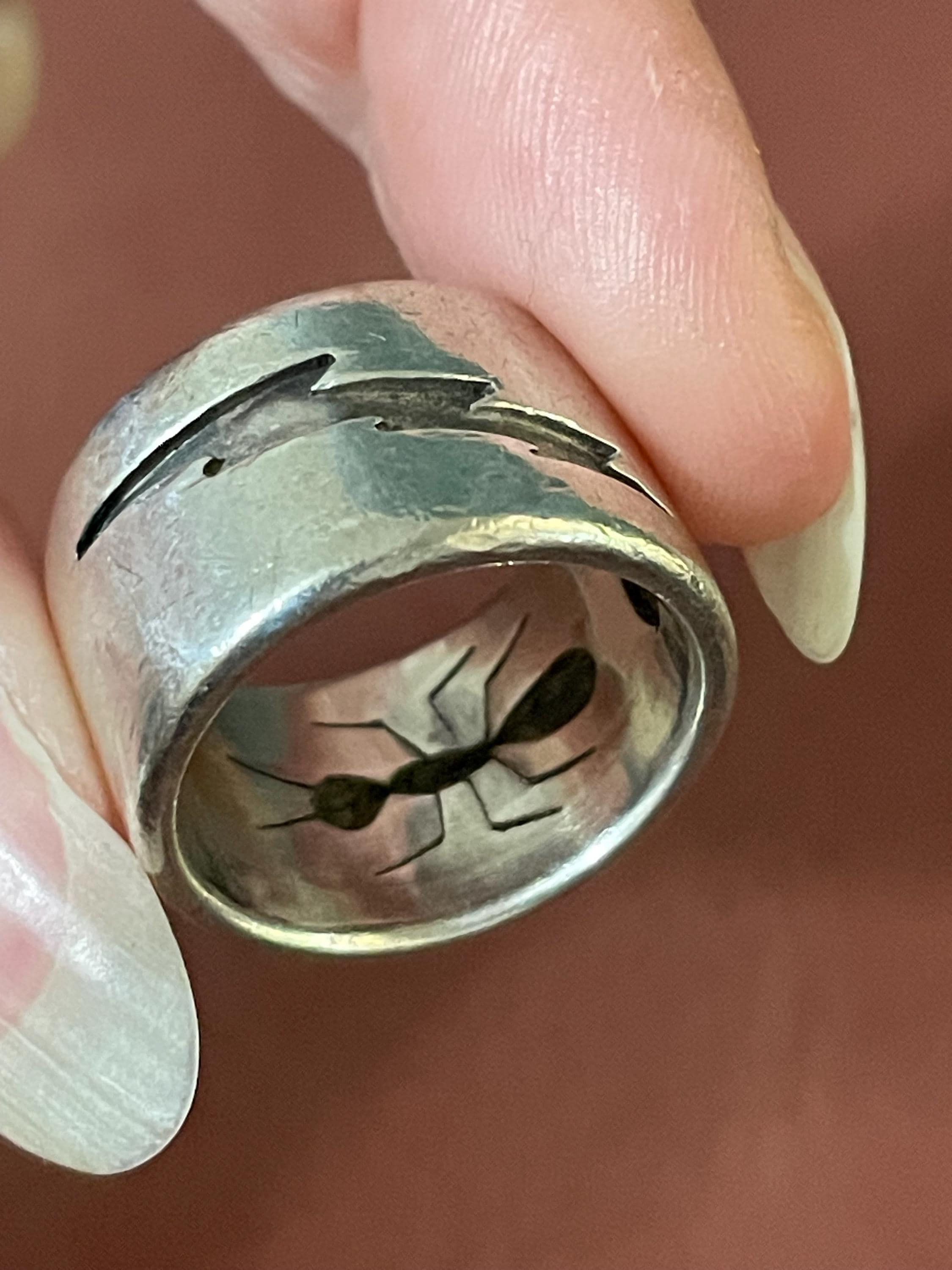Silver Ant Ring - Etsy