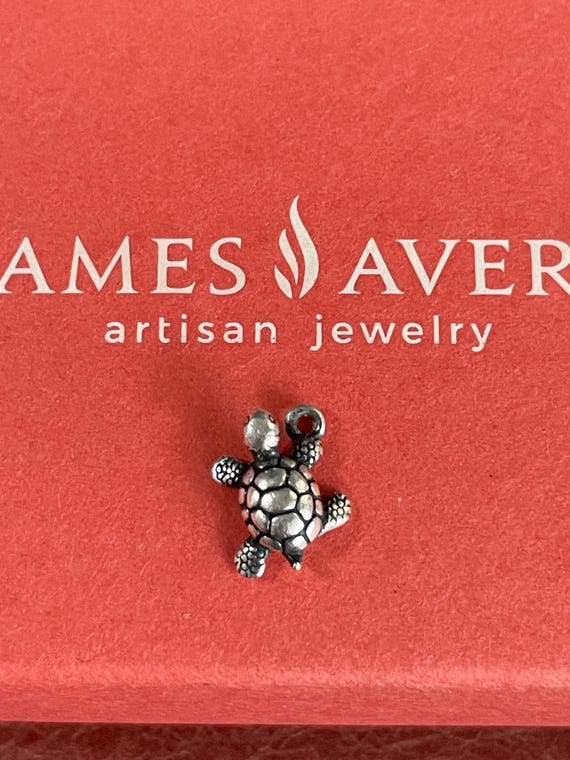James Avery Sterling Silver 3D Tiny Turtle Charm … - image 1