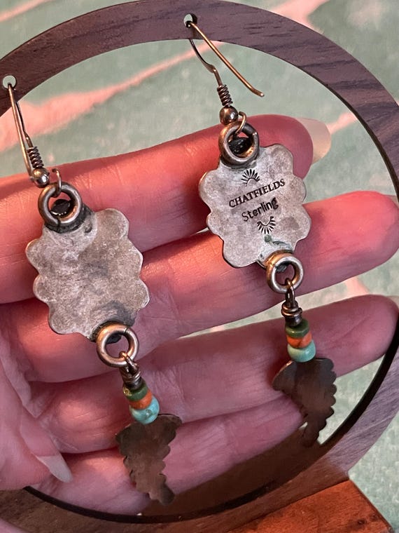 Signed Chatfields Sterling Silver & Stunning  Tur… - image 5