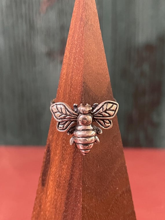 Honey Bee Ring Sterling Silver