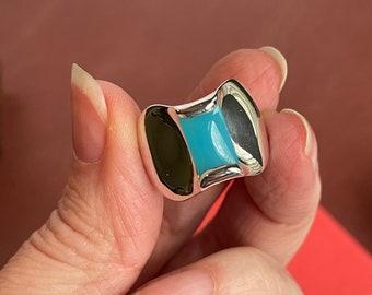 James Avery Blue Chalcedony Monaco Ring Sterling Silver Retired