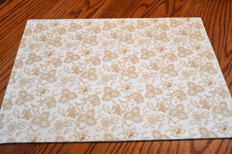 Floral Placemats, Set of 4, Tablemats, Dining table mats, Kitchen Decor image 4