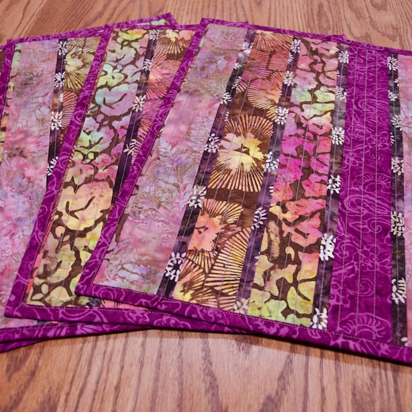 Maison de Frederic Quilted Placemat (set of 4) - Burgundy