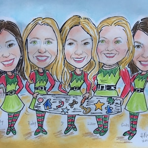 Group Caricature - Digital - Celebrate