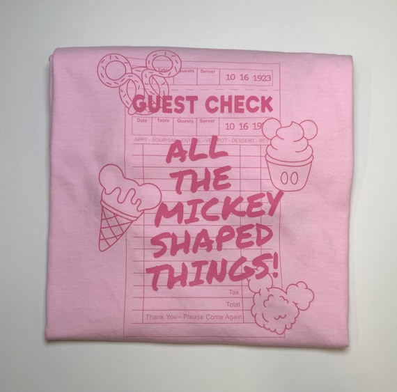 Mouse Shaped Guest Check Comfort Colors Shirt