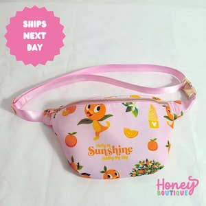 Orange Bird Magical Large Nylon Fanny Pack
