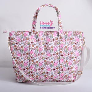Magical Snacks Large Nylon Tote Bag