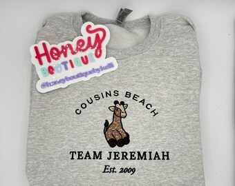 Team Jeremiah - Cousins Beach Embroidered Sweatshirt