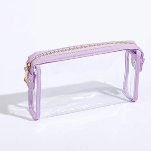 Clear Cosmetic Bag Personalized With Patches Toiletry Bag Cosmetic Bag ...